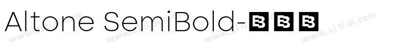 Altone SemiBold字体转换